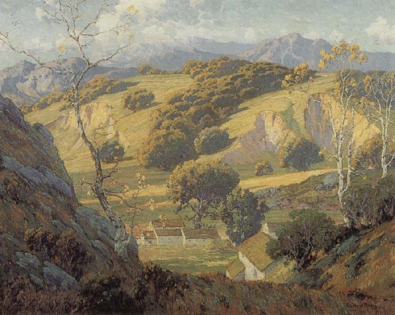Maurice Braun California Valley Fram Norge oil painting art